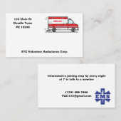 Carte de visite (Devant / Derrière)