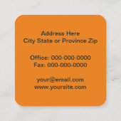 carte de visite (Dos)