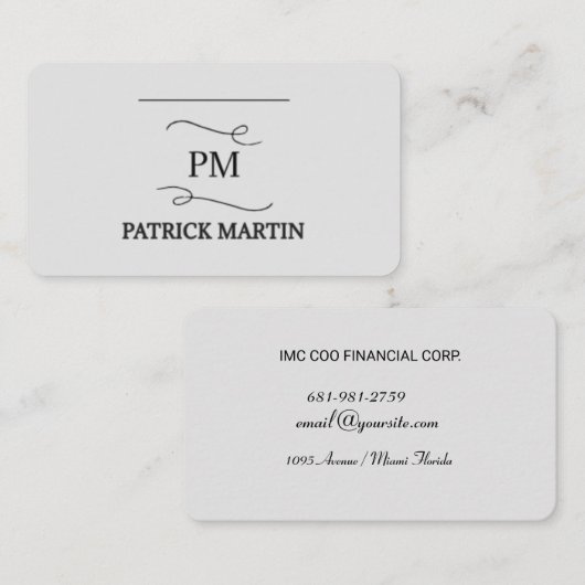 Carte de visite (Devant / Derrière)