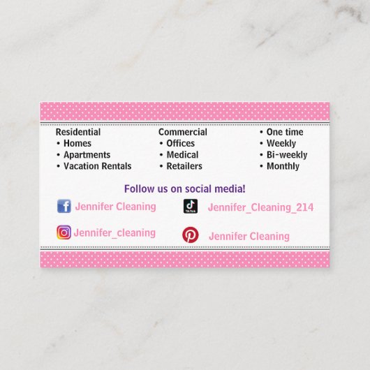 Carte de visite (Dos)