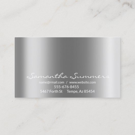 Carte de visite (Dos)