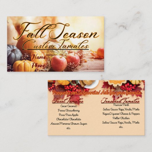 Carte de visite (Devant / Derrière)