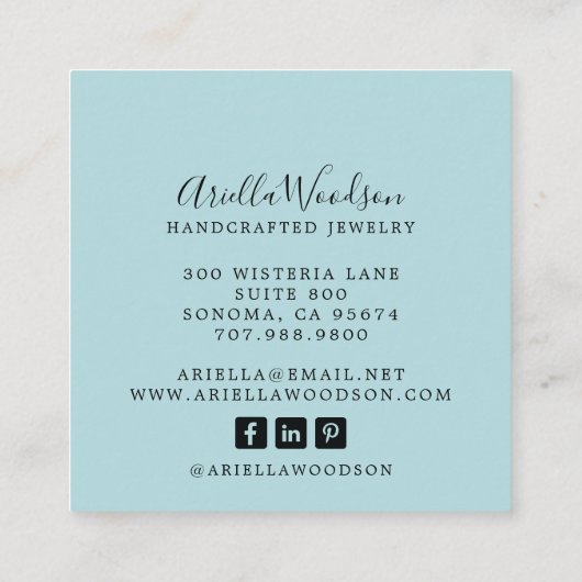 Carte de visite (Dos)