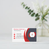 Carte de visite (Debout devant)