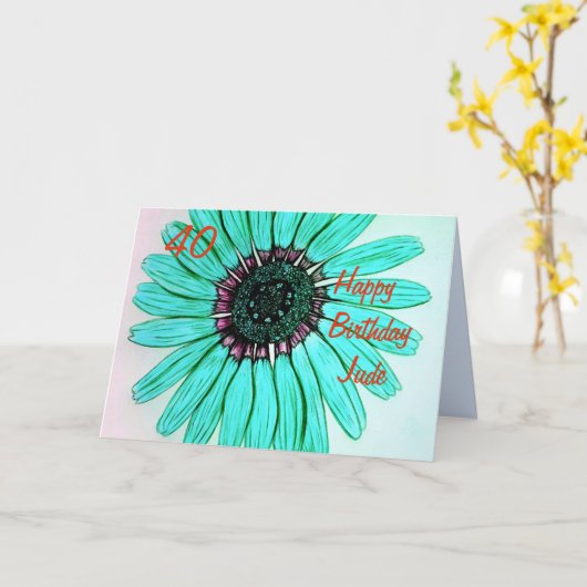 Carte de visite (Fleur jaune)