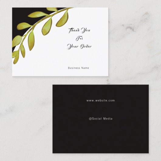 Carte de visite (Devant / Derrière)