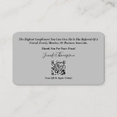 Carte de visite (Dos)
