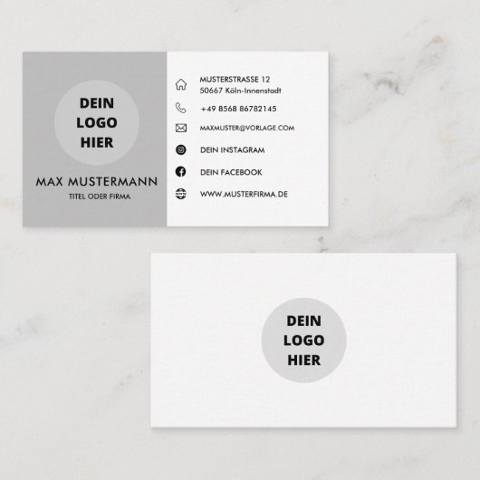 Carte de visite (Devant / Derrière)