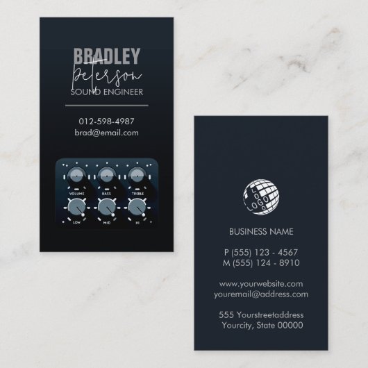 Carte de visite (Devant / Derrière)