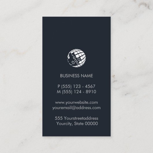 Carte de visite (Dos)