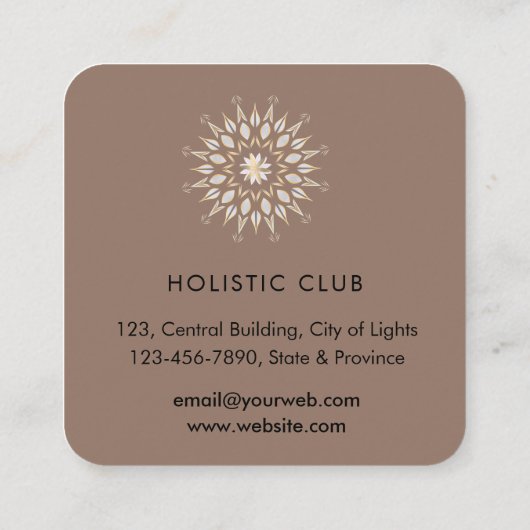 Carte de visite (Dos)