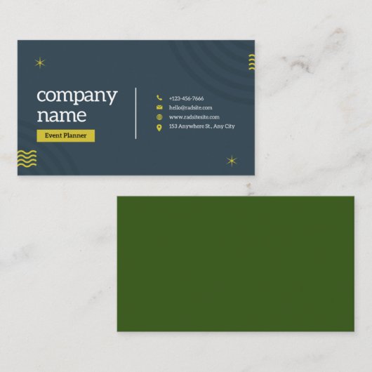 Carte de visite (Devant / Derrière)