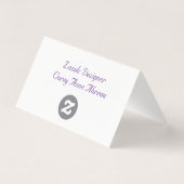 Carte de visite (Back)