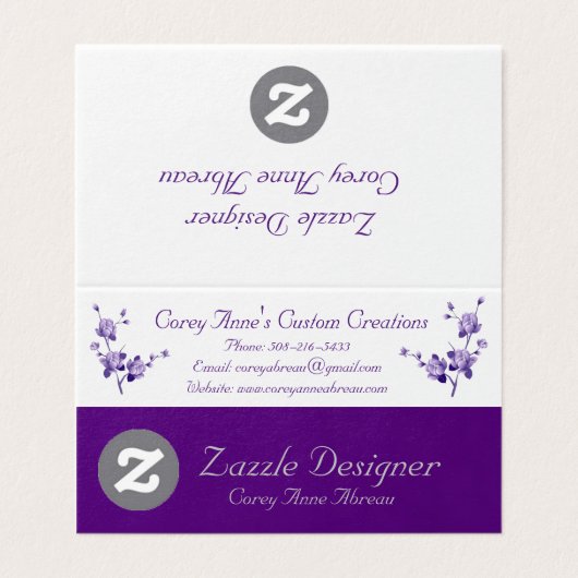 Carte de visite (Outside Unfolded)