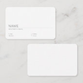 Carte de visite (Devant / Derrière)