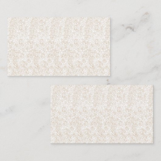 Carte de visite (Devant / Derrière)