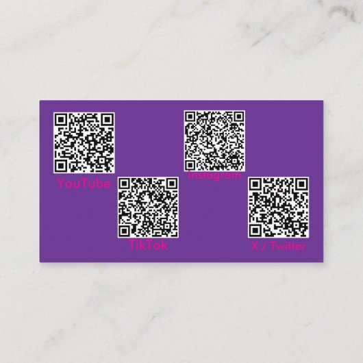 Carte de visite (Dos)