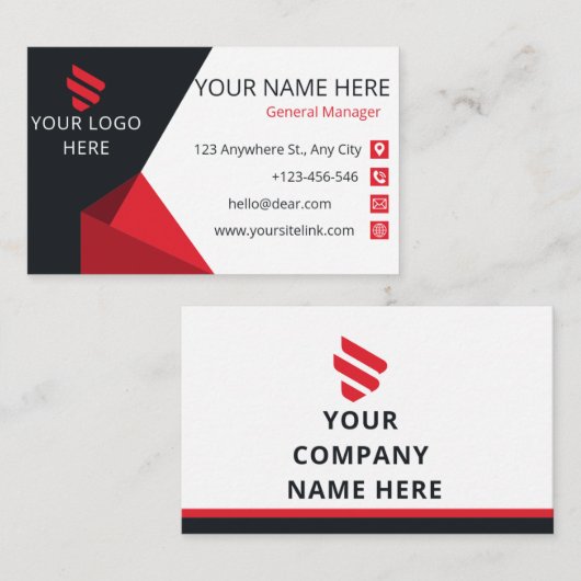 Carte de visite (Devant / Derrière)