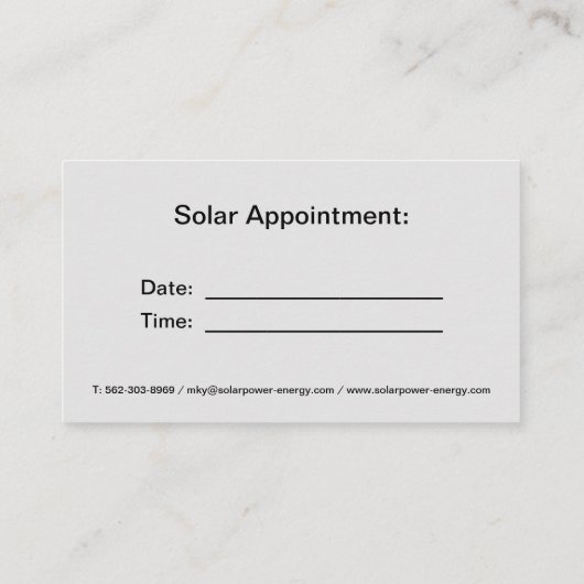 Carte de visite (Dos)