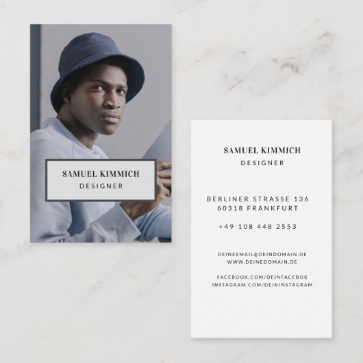 Carte de visite (Devant / Derrière)