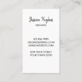 Carte de visite (Dos)