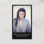 carte de visite (Dos)