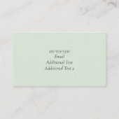 Carte de visite (Dos)