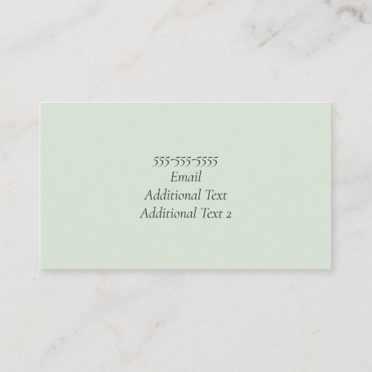 Carte de visite (Dos)