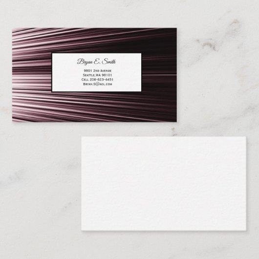 Carte de visite (Devant / Derrière)