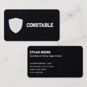 Carte De Visite С onstable Premium Black (Devant / Derrière)