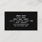 CARTE DE VISITE Я Я Я Ǝ | ERREUR (Dos)