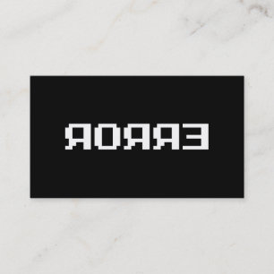 CARTE DE VISITE Я Я Я Ǝ   ERREUR