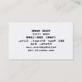 CARTE DE VISITE ЯOЯЯƎ | ERREUR (Dos)