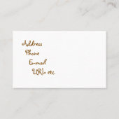 Carte De Visite 【あごのせ猫】 A cat resting its jaw (Dos)