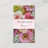 CARTE DE VISITE たくさんの花のオシャレな名刺 (Devant)