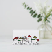 CARTE DE VISITE どこかの街並み (Debout devant)