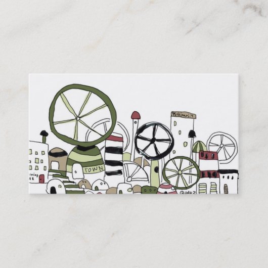 Carte De Visite どこかの街並みNo.2 (Devant)