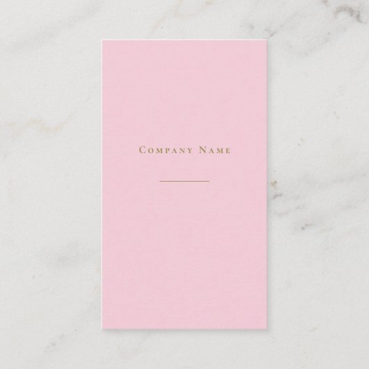 CARTE DE VISITE エレガントピンク QRコード付きの名刺 (Dos)