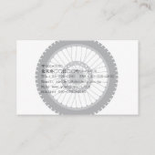 CARTE DE VISITE オフロードバイク乗りのための名刺 (Dos)