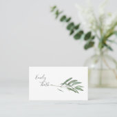 CARTE DE VISITE オリーブの葉のシンプルな (Debout devant)