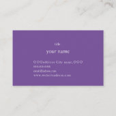 CARTE DE VISITE フラワーアレンジメント 水彩イラスト (Dos)