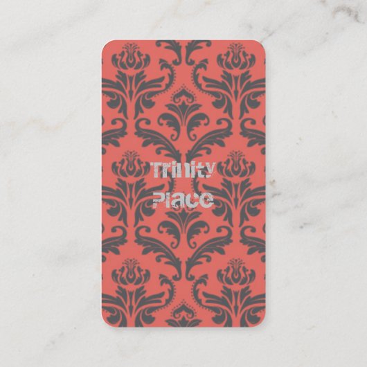 CARTE DE VISITE ユニークなスペードエースのトランプ柄　オシャレ (Dos)