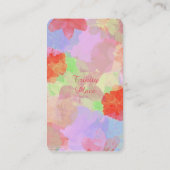 CARTE DE VISITE ユニークなハートのトランプ柄 オシャレな女性の (Dos)