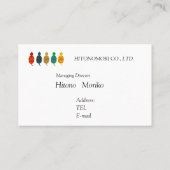 CARTE DE VISITE 名刺 5ラインツチノコイラスト名刺  (Dos)