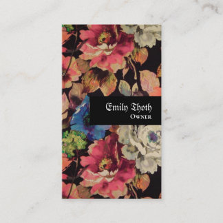 CARTE DE VISITE 大人っぽいデザインのお花の