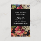 CARTE DE VISITE 大人っぽいデザインのお花の (Dos)