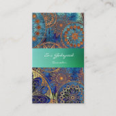 CARTE DE VISITE 大人女子に上品なでオシャレな青の名刺 (Devant)