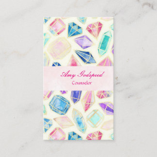 CARTE DE VISITE 宝石のイラスト名刺