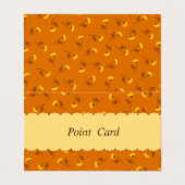 CARTE DE VISITE 文字　カスタム　バラ（ブラウン）   名刺 (Extérieur déplié)