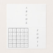 CARTE DE VISITE 文字　カスタム　バラ（ブラウン）   名刺 (Intérieur déplié)